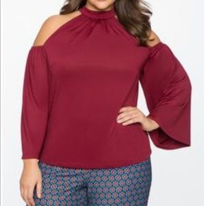 Eloquii open shoulder top, size 16, NWT